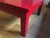 Modern Furniture Co. Group One Red Porcelain Enamel Coffee Table For Sale - Image 3 of 4