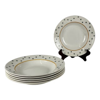 Primefleur Creation Constellation Model Soup Plates from Gien, 1950s, Set of 6 For Sale