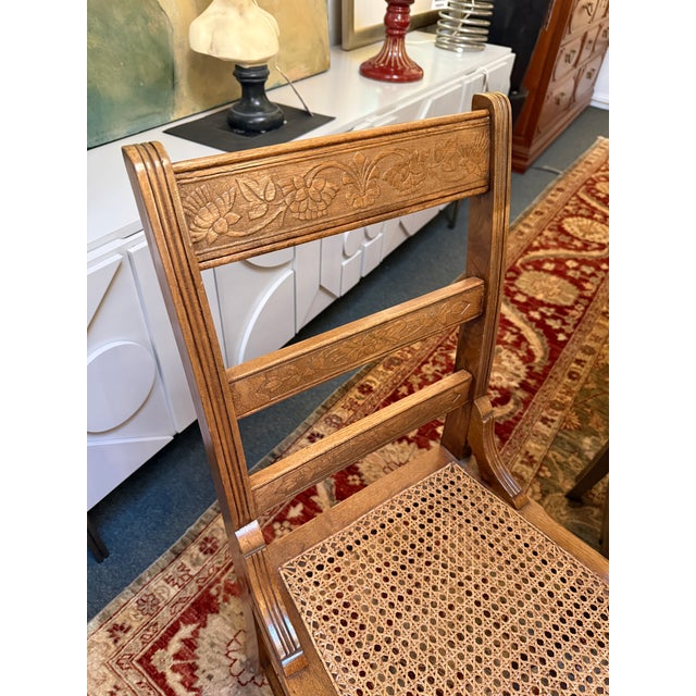Victorian Ladderback Dining Chairs, Set of Four For Sale - Image 12 of 14