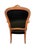 Wood Mid 20th Century Set of Six French Provincial Chairs With Black Velvet Upholstery For Sale - Image 7 of 11