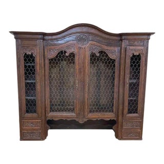 Antique French Wall Hutch For Sale