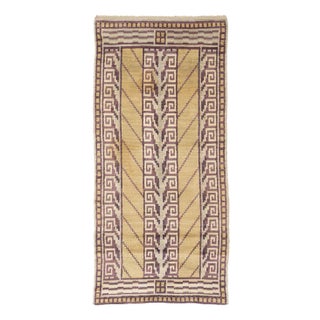 Swedish Art Deco Rug with Greek Key Design, 1930s For Sale