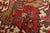 Heriz Rug 9'9'' X 12'6'' Red Wool Vintage Tribal Hand-Knotted Oriental Carpet For Sale - Image 4 of 15