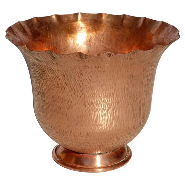 Copper Italian Art Deco Copper Vase by Gio Ponti for Nino Ferrari, 1930s For Sale - Image 8 of 8