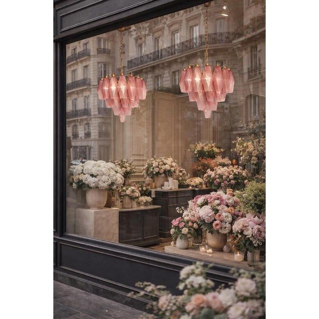 Vintage Murano Glass Chandeliers, 1990 For Sale - Image 10 of 13