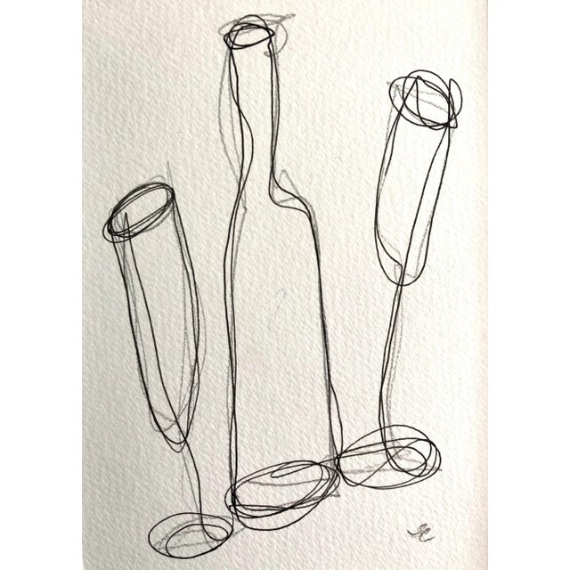 Drawing/Sketching Materials Contemporary Ink Pencil Drawings on Paper by Stephanie Cate For Sale - Image 7 of 8