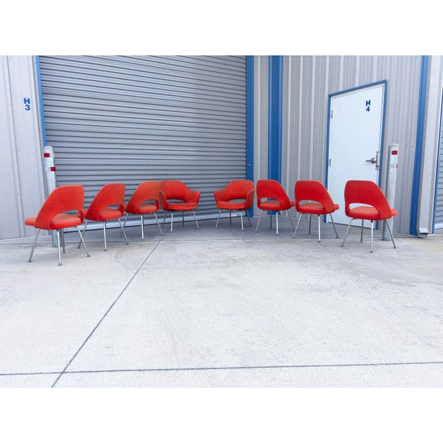 Mid-Century Modern 1970s Century Dining Chairs Designed by Eero Saarinen for Knoll For Sale - Image 3 of 14