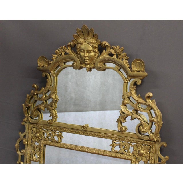 Regency Period Mirror in Carved and Gilded Wood, 1700s For Sale - Image 3 of 18