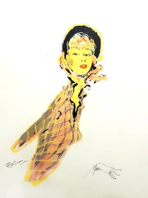 Domergue - Parisienne - Original Signed Lithograph 1956
