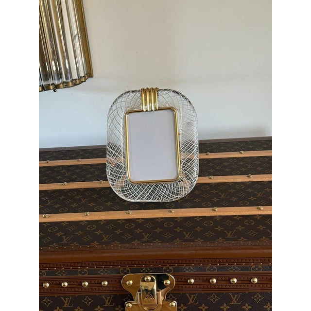 White Murano Glass Filigree Photo Frame, 2000s For Sale - Image 8 of 9