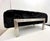 1970s Italian Vintage Black Faux Fur Steel Bed Stool Bench For Sale - Image 11 of 12