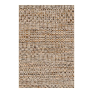 Rug & Kilim’s Contemporary Textural Kilim in Beige-brown Orange and White Tones - 10x14 For Sale