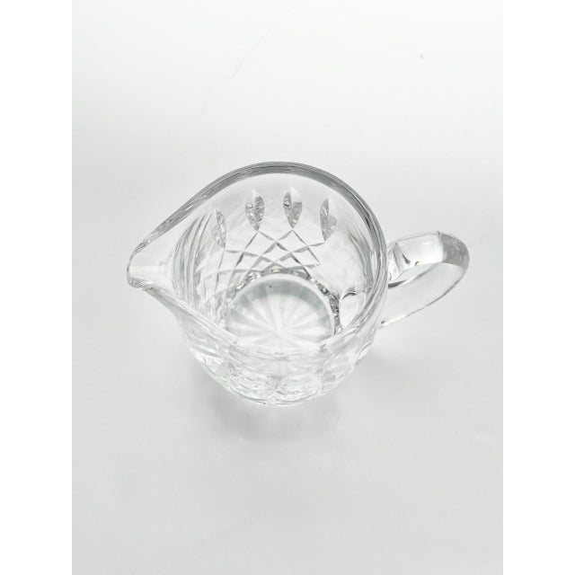 1980s Waterford “Lismore” Crystal Creamer & Open Sugar Bowl Set For Sale - Image 12 of 12
