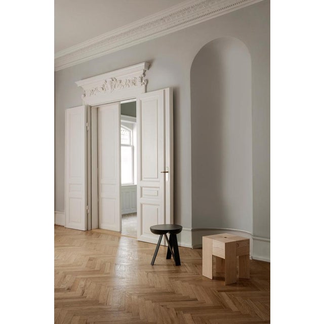 Triangle Wood Stool by Aldo Bakker for Karakter For Sale - Image 6 of 9