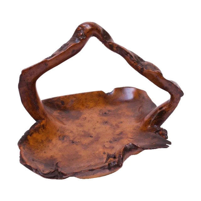Early American Carved Burl Basket For Sale - Image 13 of 13