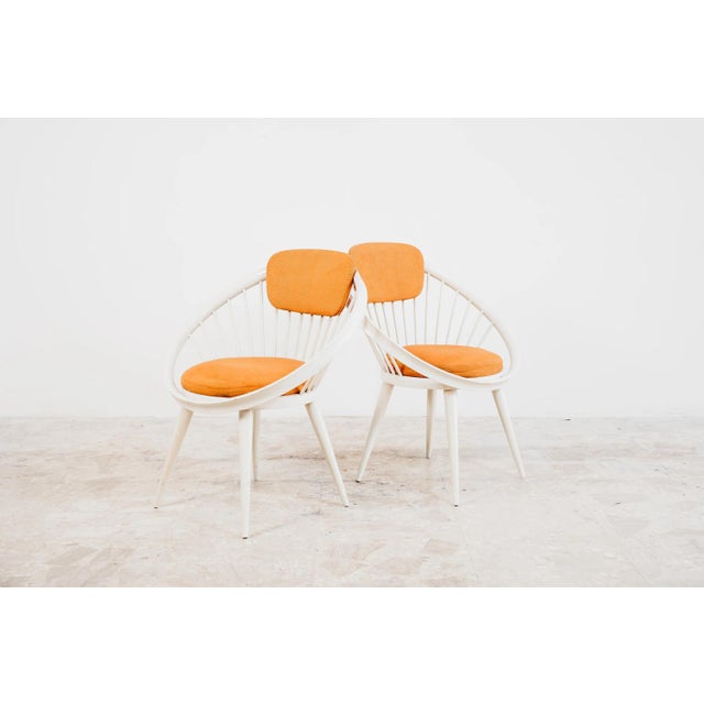 Scandinavian Circle Chair Armchairs by Yngve Ekström, 1960s, Set of 2 For Sale - Image 11 of 13
