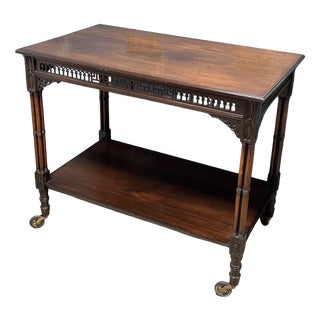 Antique Victorian Trolley in Mahogany, 1890s For Sale