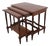 Early 1900s Mahogany Nesting Side End Tables Set of Three 6225 For Sale