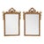 1980s Pair of Carolina Mirror Company Gold Ribbon and Bow Mirrors For Sale