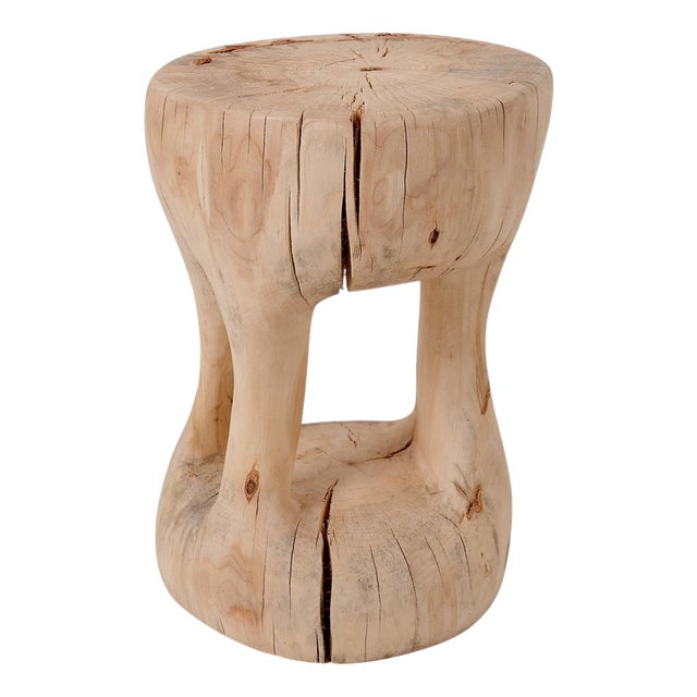 Sculptural Side Table in Stool by Logniture For Sale