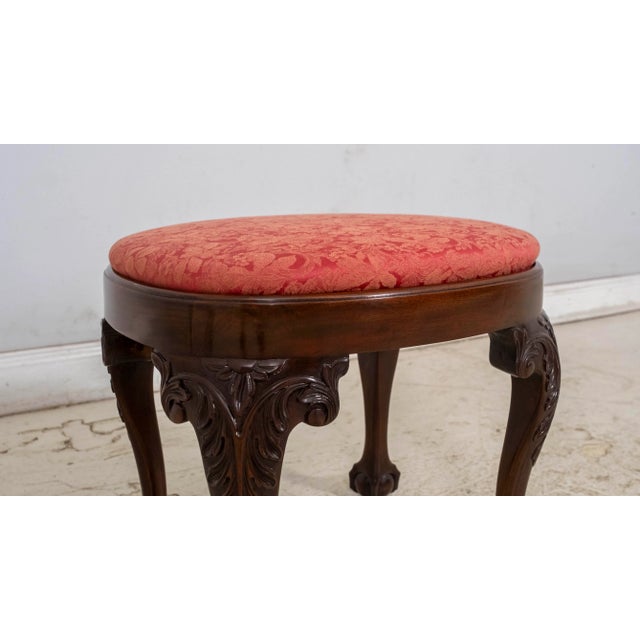 Age: Approx:20 Years Old Details: Professionally Reupholstered Seat Fine Carved Details High Quality Construction 18 C....