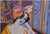 Isaac Maimon Late 20th Century Figurative Yellow Acrylic Painting Quiet Afternoon Isaac Maimon For Sale - Image 4 of 7