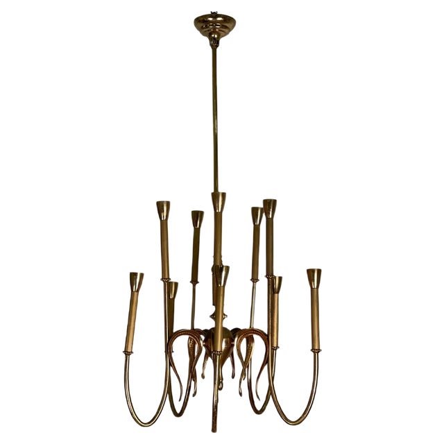 10-Light Chandelier by Ulrich For Sale