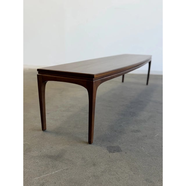 1980s Motif Walnut Coffee Table For Sale - Image 12 of 18