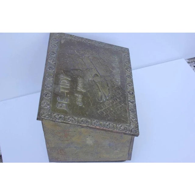 English Brass Shoe Shine Stand For Sale - Image 5 of 10