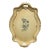 Vintage Italian Florentine Wood Serving Tray - Hand-Painted Roses & Scalloped Gilt Edge For Sale