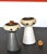 Wood 1980s David Gil for Bennington Potters Mr. Salt and Mrs. Pepper Ceramic Shakers Cork Stoppers For Sale - Image 7 of 12