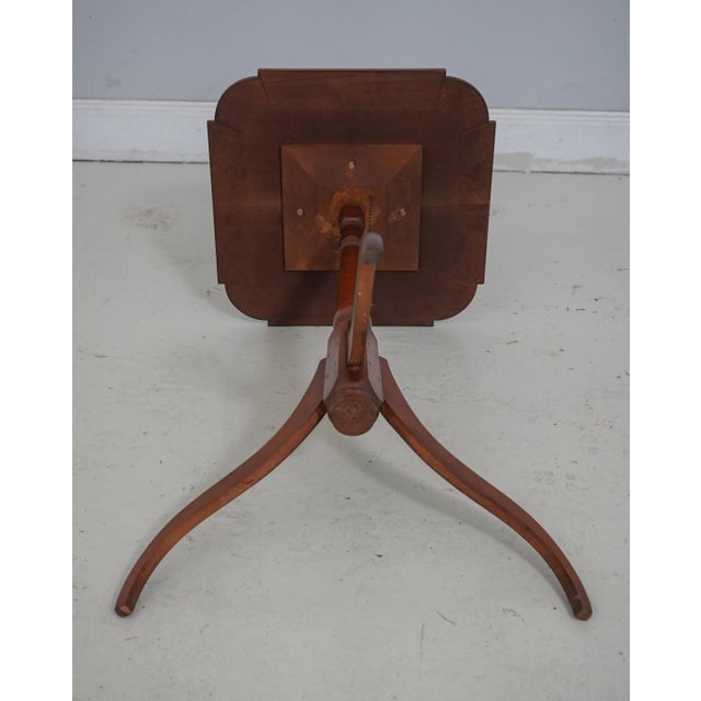 Eldred Wheeler Primitive Cherry Candle Stand Table For Sale - Image 10 of 11