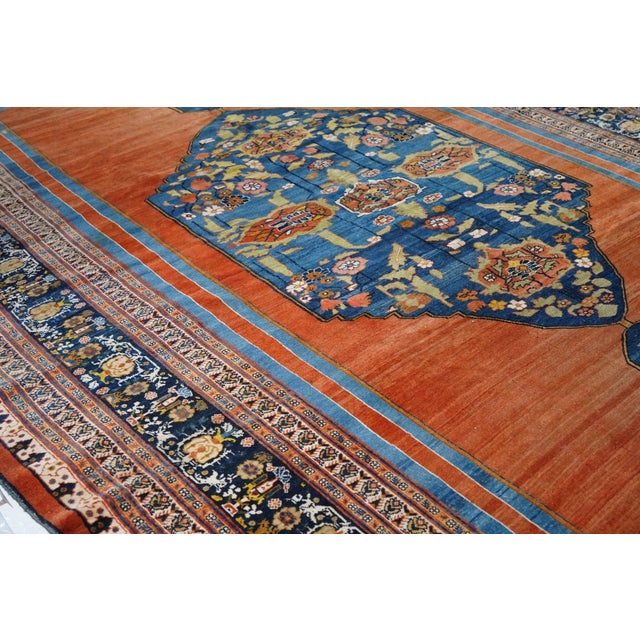 Late 18th Century Antique Haji Jalili Rug 9'7'' x 17'7'' For Sale - Image 10 of 12
