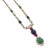 Bochic “Capri” Sapphire, Ruby & Emerald Necklace Set In 18K Gold & Silver For Sale - Image 6 of 12