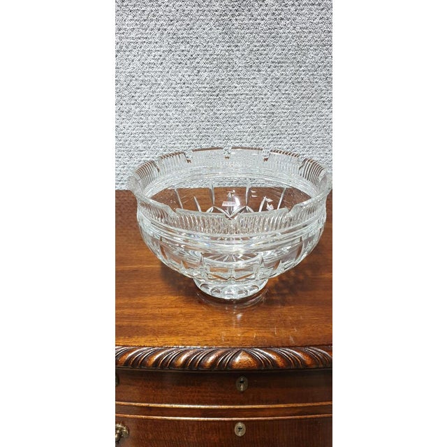 Large Lismore Castle Waterford Bowl For Sale - Image 5 of 10