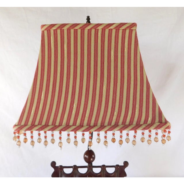 Vintage Mid Century Cast Iron Pirate Ship Table Lamp For Sale - Image 10 of 12