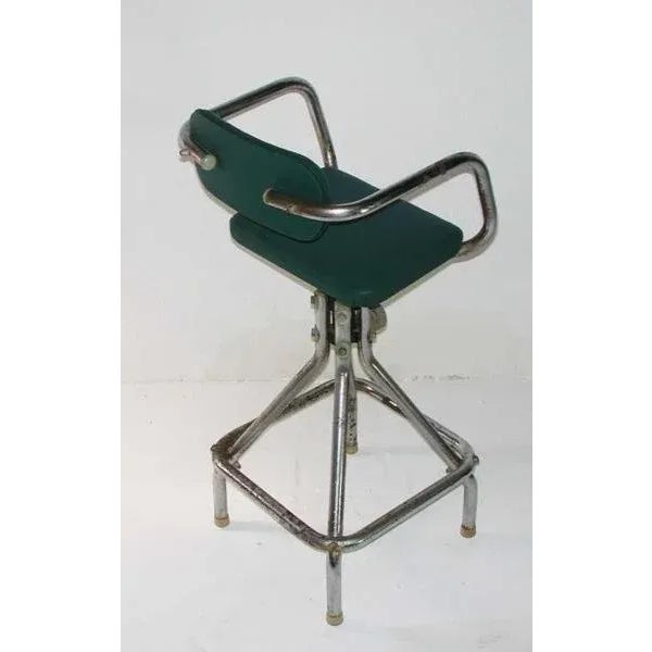 1940s French Vintage Industrial Design Hairdressers Kids Chair, 1940 For Sale - Image 5 of 8