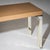Console Table in Leather and Stainless Steel, 2000s For Sale - Image 4 of 9