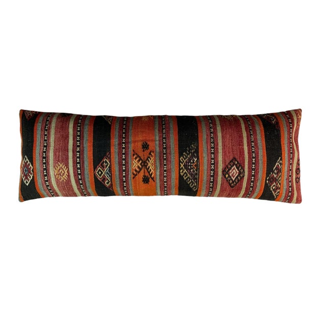 Vintage Turkish Kilim Cushion Cover For Sale - Image 11 of 11