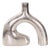 Shirin- Polished Silver Reverse Vase in Cast Aluminum- Tall For Sale