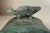 Share Large Antique Patinated Bronze Modernist Sculpture Figural Fish Dresser Box For Sale - Image 4 of 16