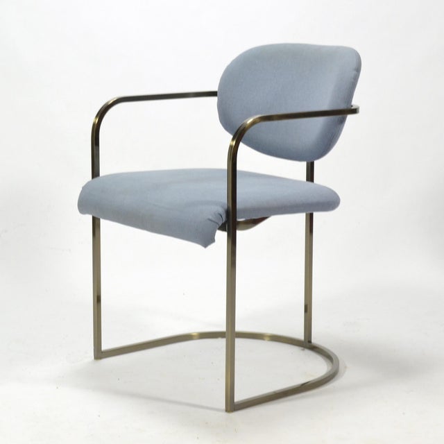 Metal Set of Four or Eight Armchairs by Design Institute America For Sale - Image 7 of 13