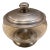 1990s Arte Italica Glass and Pewter Jar With Pewter Cover For Sale