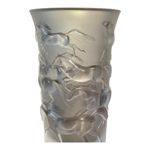 Mid 20th Century Lalique Mustang Vase