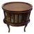 Vintage Mahogany Oval Bar Cabinet With Removable Serving Tray For Sale