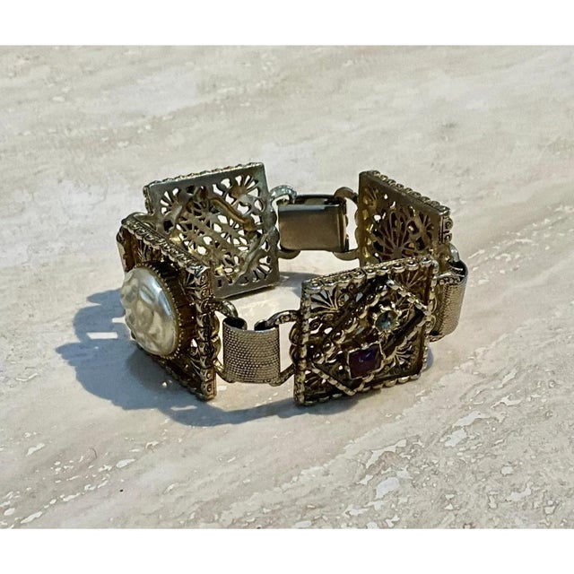 Vintage Victorian Ornate Bracelet For Sale - Image 12 of 12