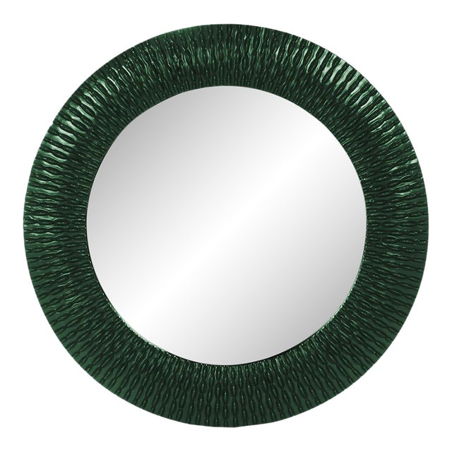 Bergman Mirror - Glossy Hunter Green For Sale