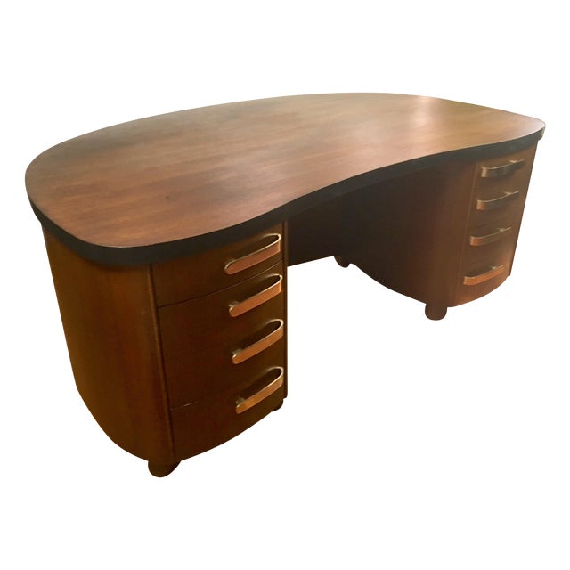 Stow & Davis Art Deco Curved Desk Chairish