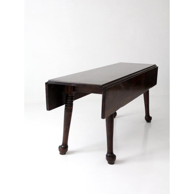 Early American Style Drop Leaf Dining Table Circa 1950s For Sale - Image 6 of 18