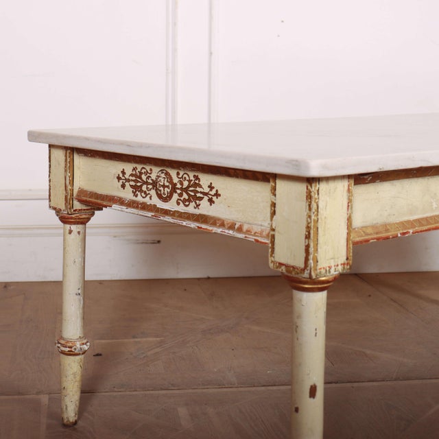 Italian Painted Coffee Table, 1890s For Sale - Image 3 of 8